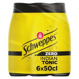 Schweppes Indische tonic zero bruisend 6-pack