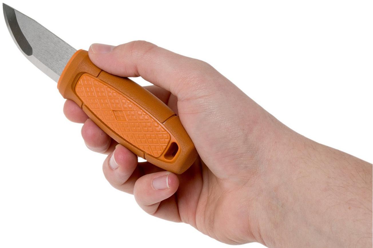 Mora Eldris Burnt Orange 13502 nekmes met luxe schede en firesteel