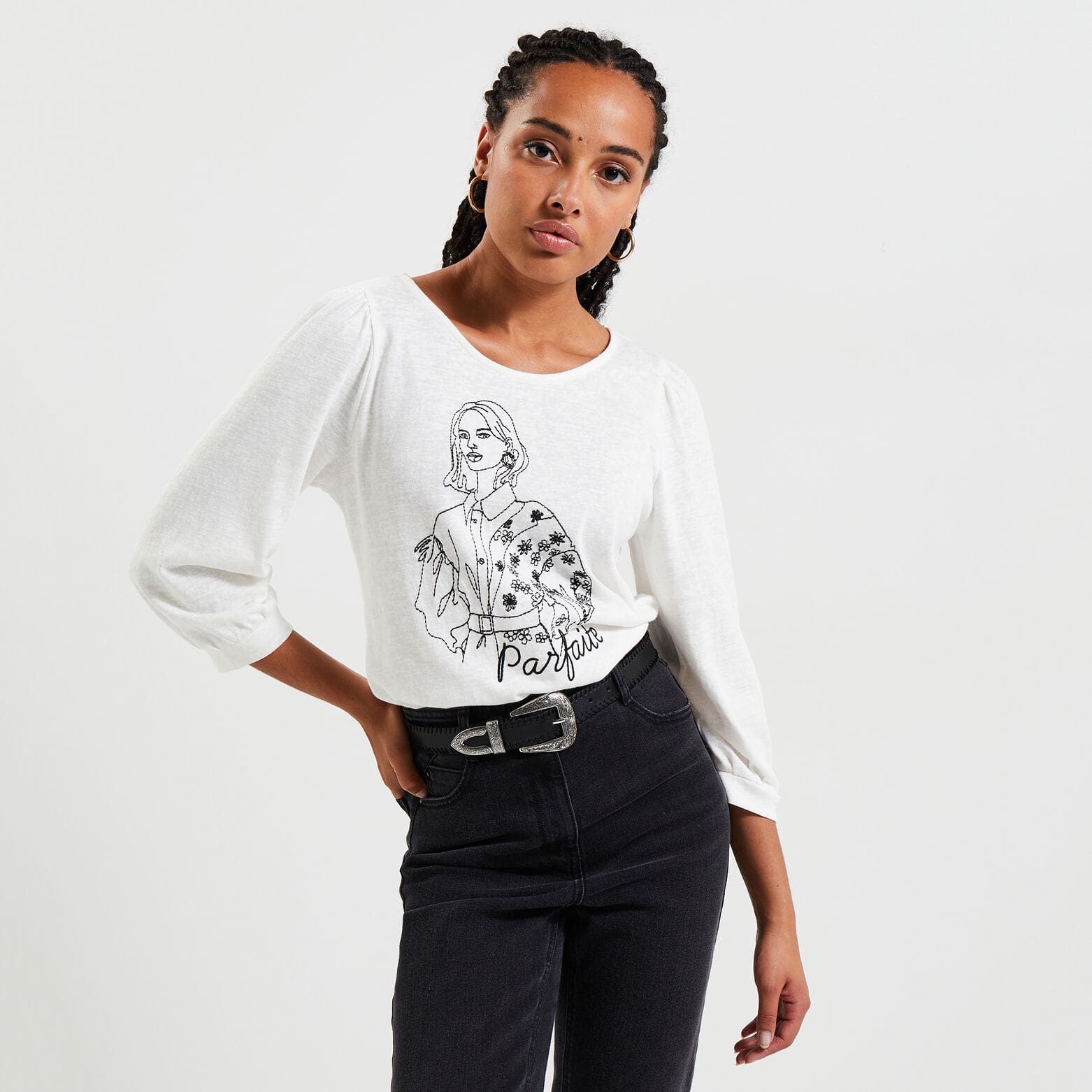 Tshirt col rond femme