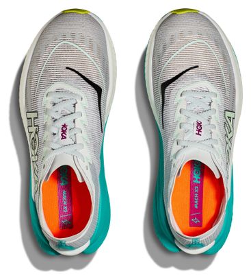 Chaussures Running Hoka Mach X 2 Blanc/Bleu Femme