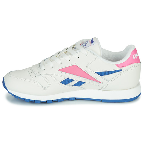 Reebok Classic - CL LEATHER MARK - Blanc / Rose