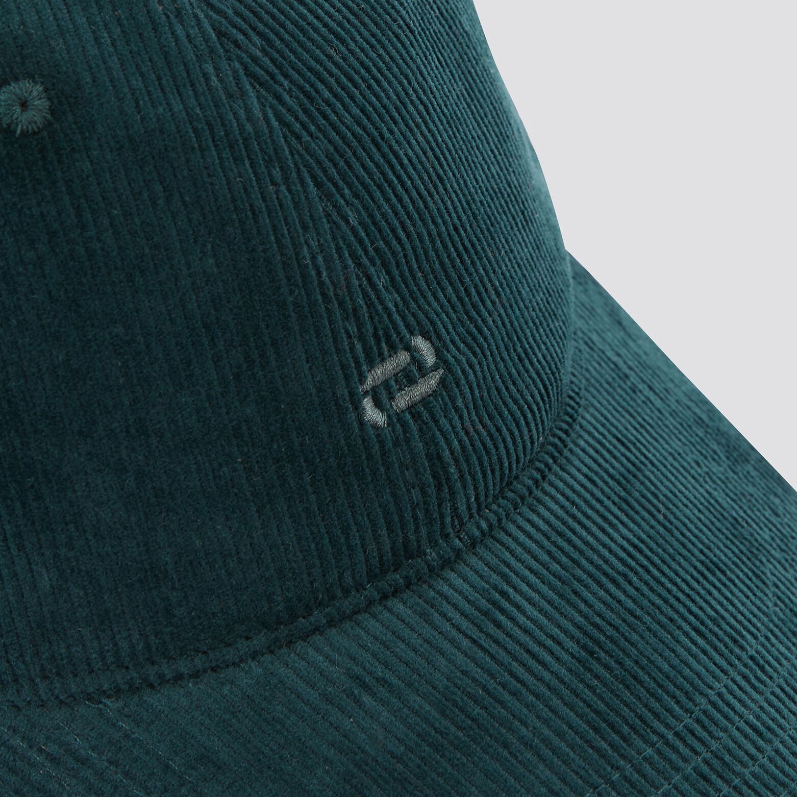 Casquette en velours Vert