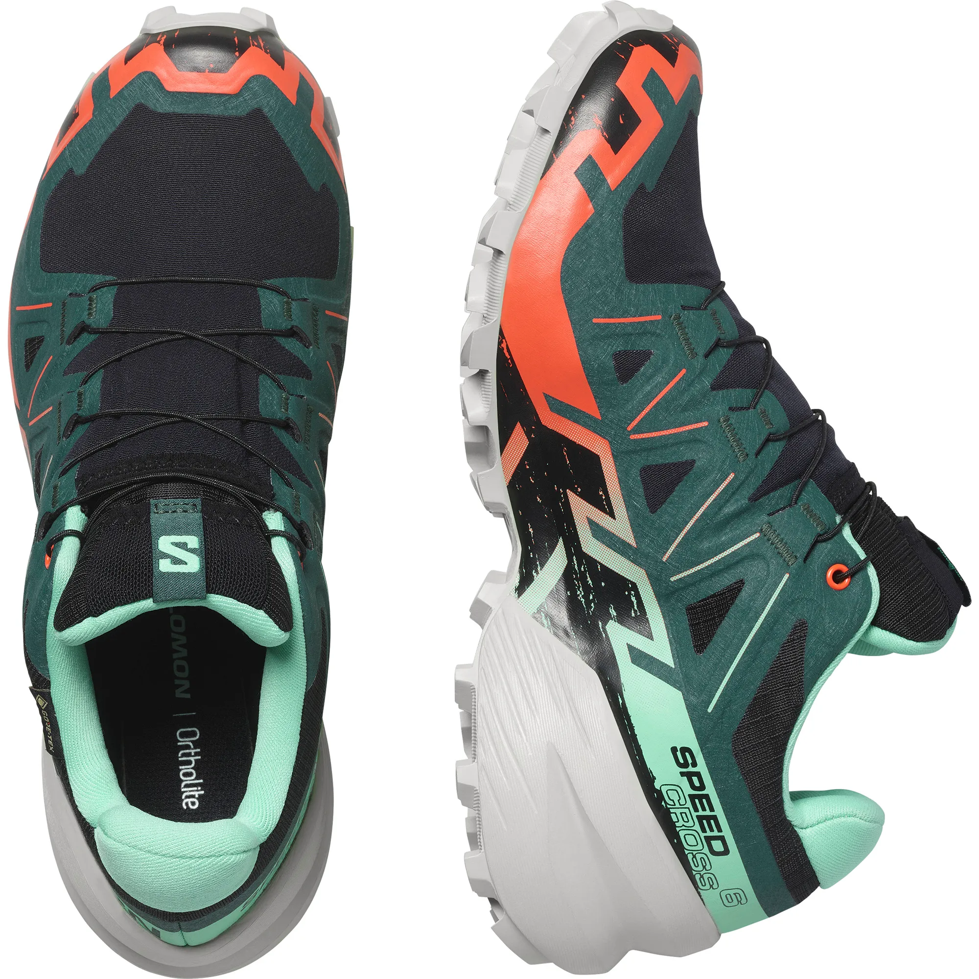 Salomon Women's Speedcross 6 GORE-TEX Black/Electric Green/Cherry Tomato