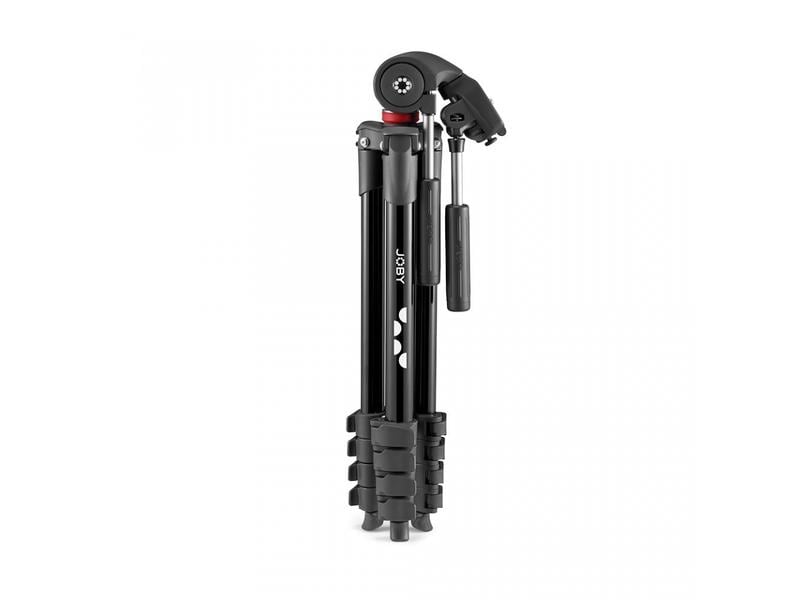 Joby Stativ Compact Advanced Kit Kompaktes und leichtes Reisestativ mit Schnellwechselplatte