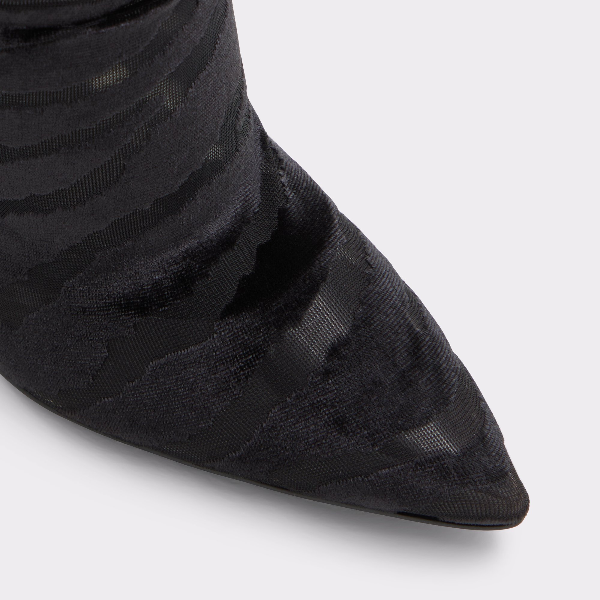 Vittoria Black Textile Embossed Women Dress boots