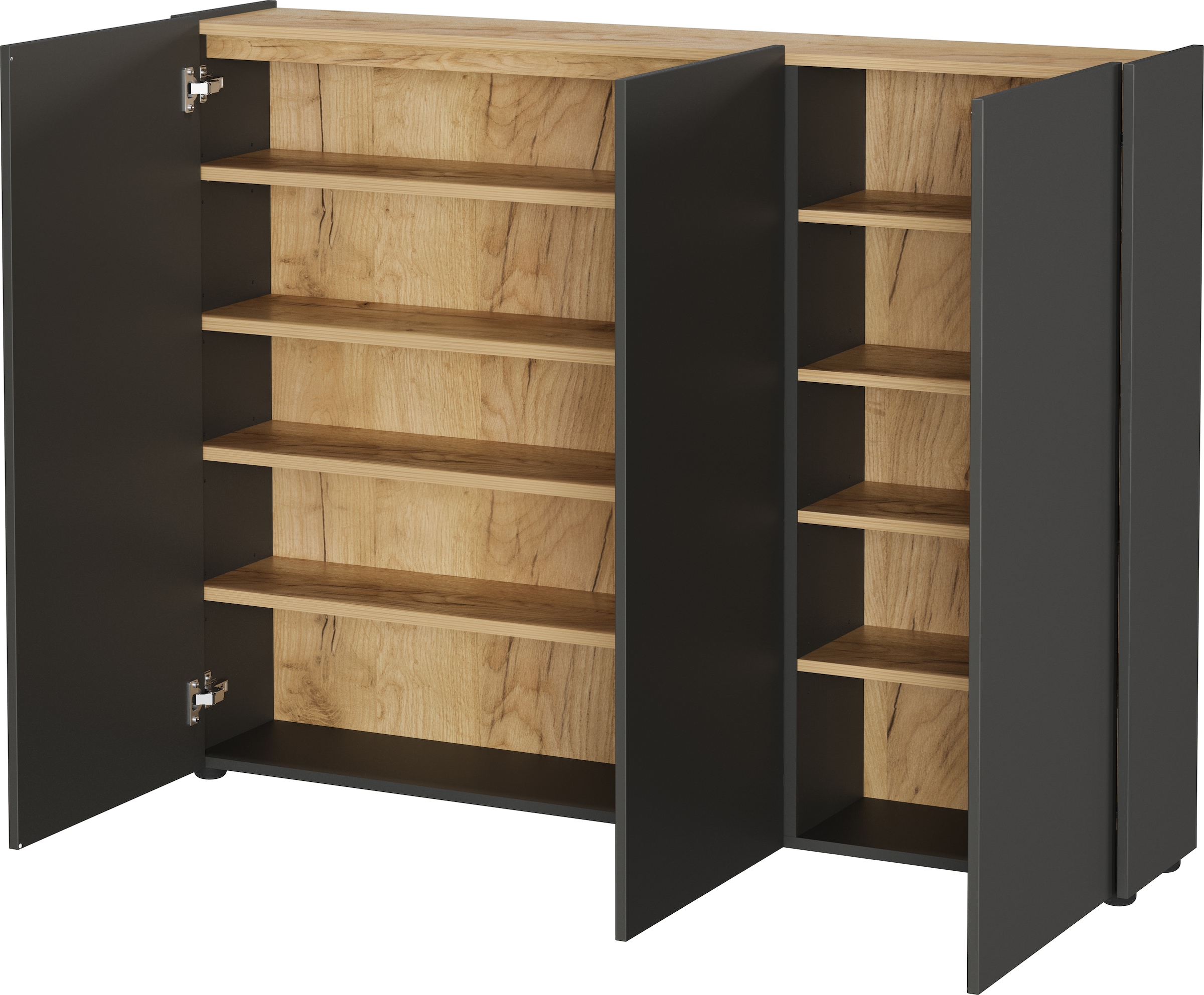 GERMANIA Mehrzweckschrank »GW-Libbiano« 1 Stk. tlg. , ideal für schmale Flure, Breite 138 cm, in 3 verschiedenen Höhen