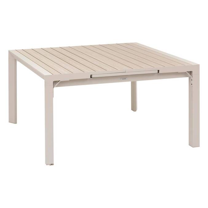 Table de jardin carré EVASION Lin / Argile