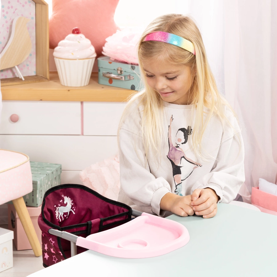 bayer Design Puppen-Tischsitz mit Einhorn