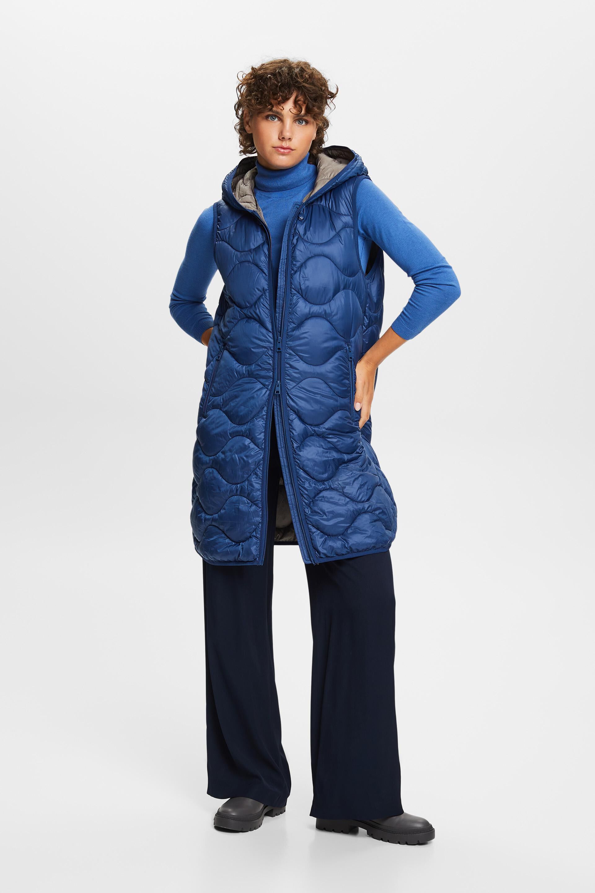 Recyclé gilet long matelassé