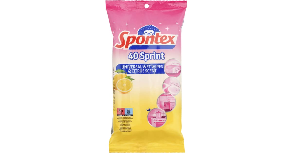 Spontex Sprint Feuchttücher Citrus