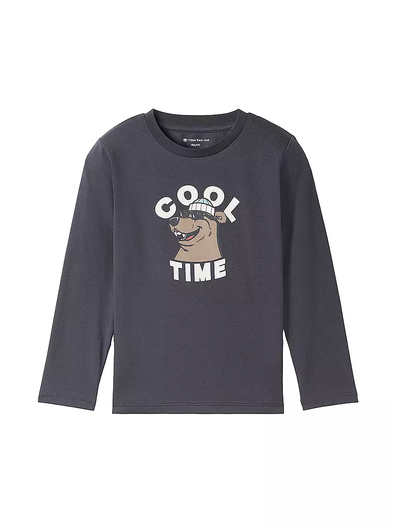 TOM TAILOR Jungen Langarmshirt  grau