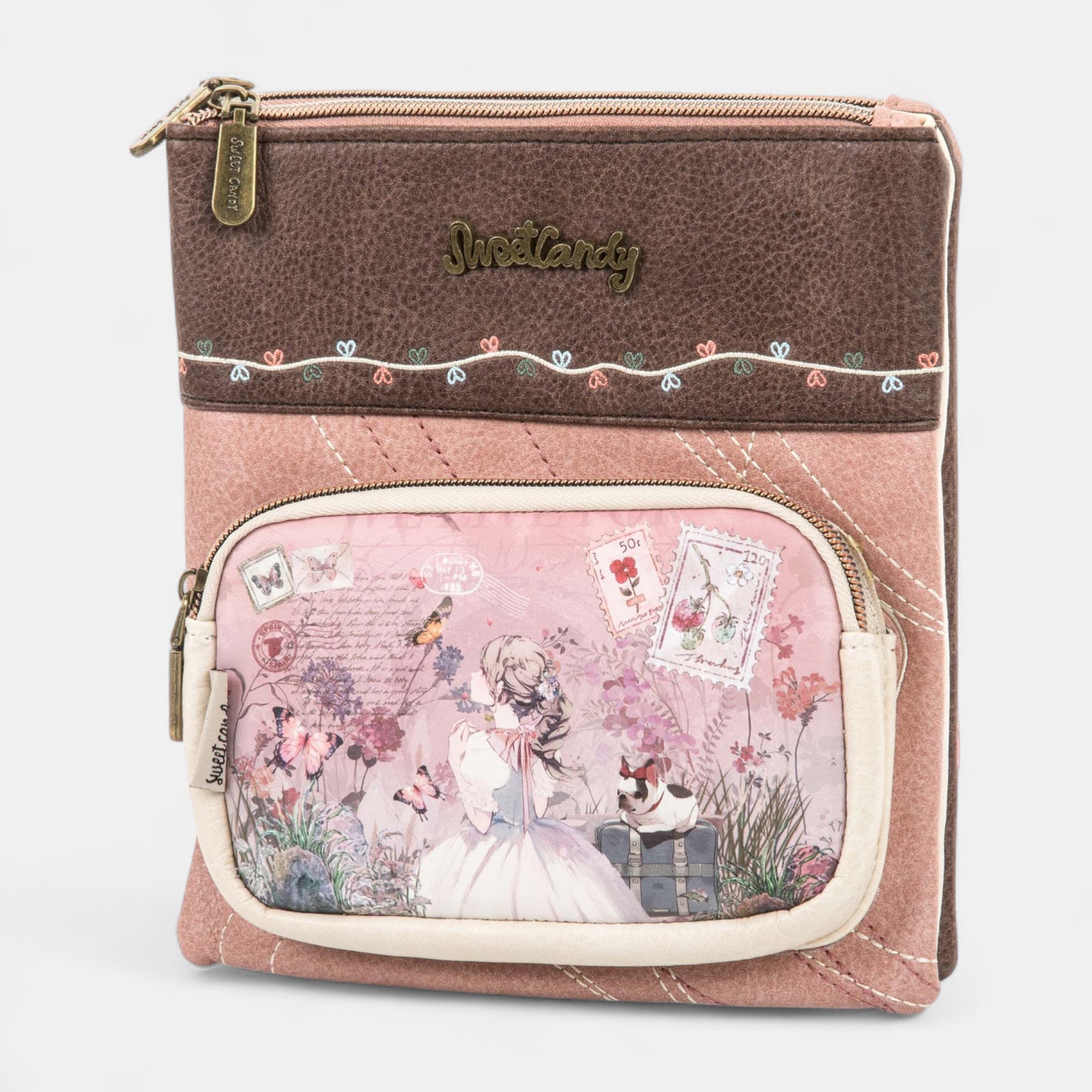 Sac bandoulière rose
