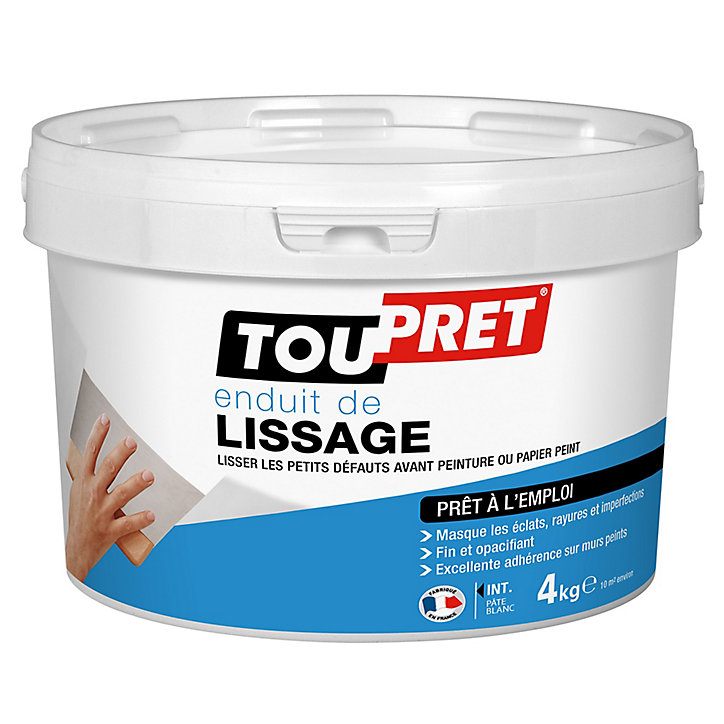 Enduit de lissage prêt à l'emploi Toupret 4kg