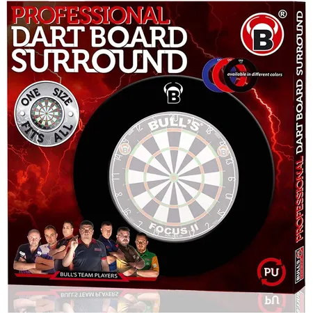 BULL'S Darts Pro Dart Board Surround, rot