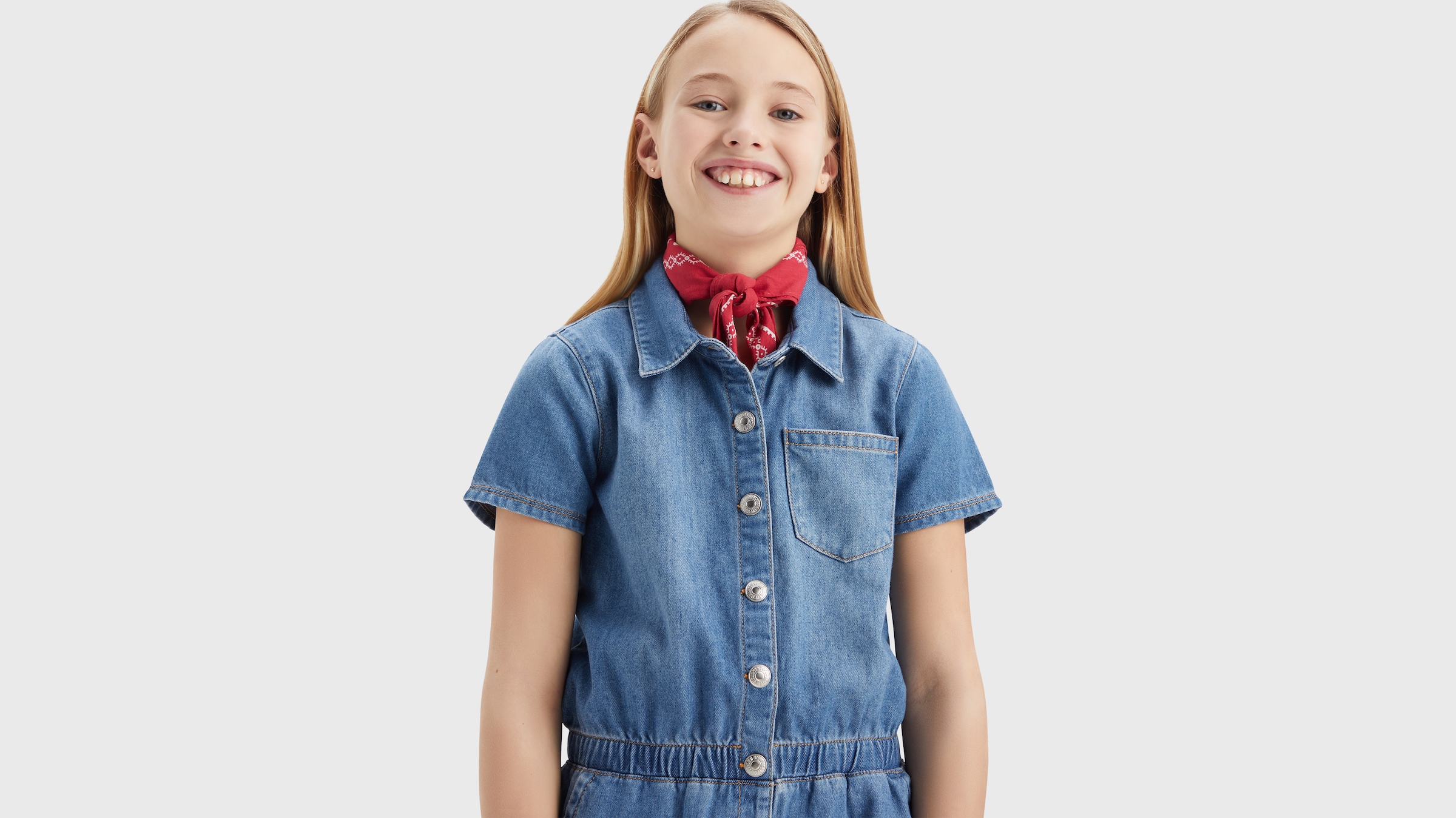 Levi's® Kids Jumpsuit , mit Knopfleiste
