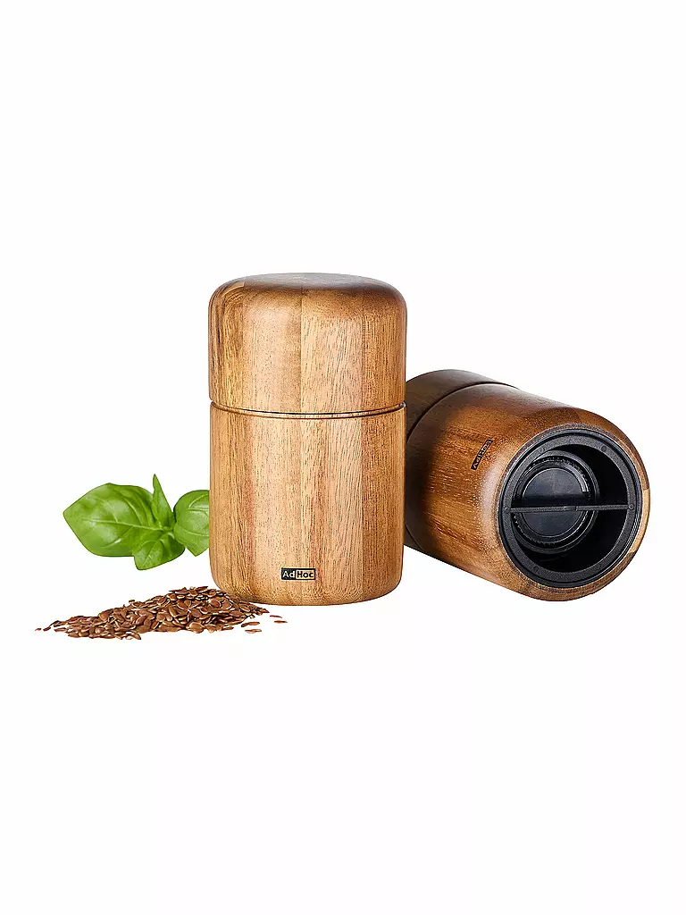 AD HOC Leinsamen- und Sesammühle SEEDO 10,4cm Akazie braun