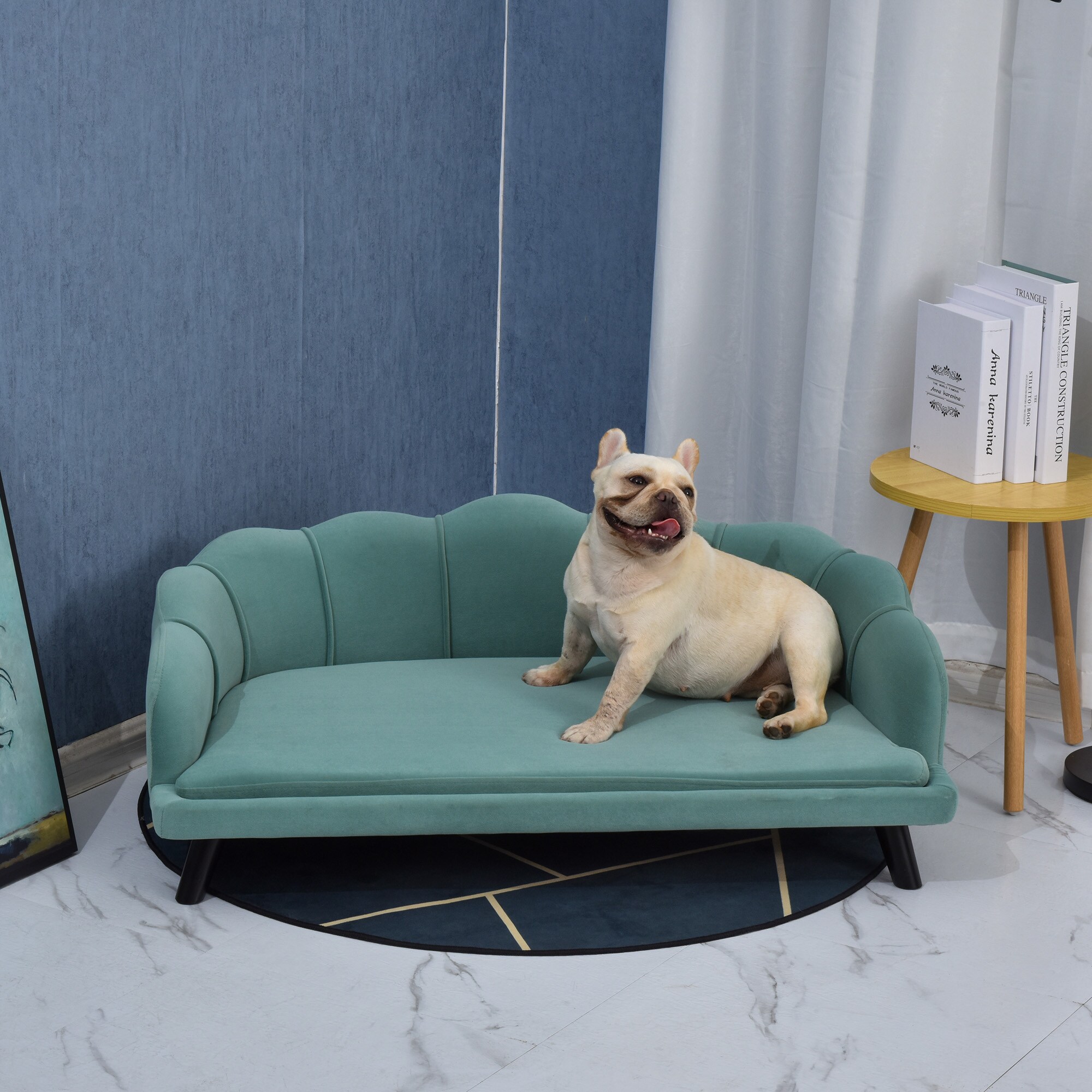 PawHut Hundesofa mit Rückenlehne 98,5B x 60,5T x 35,5H cm