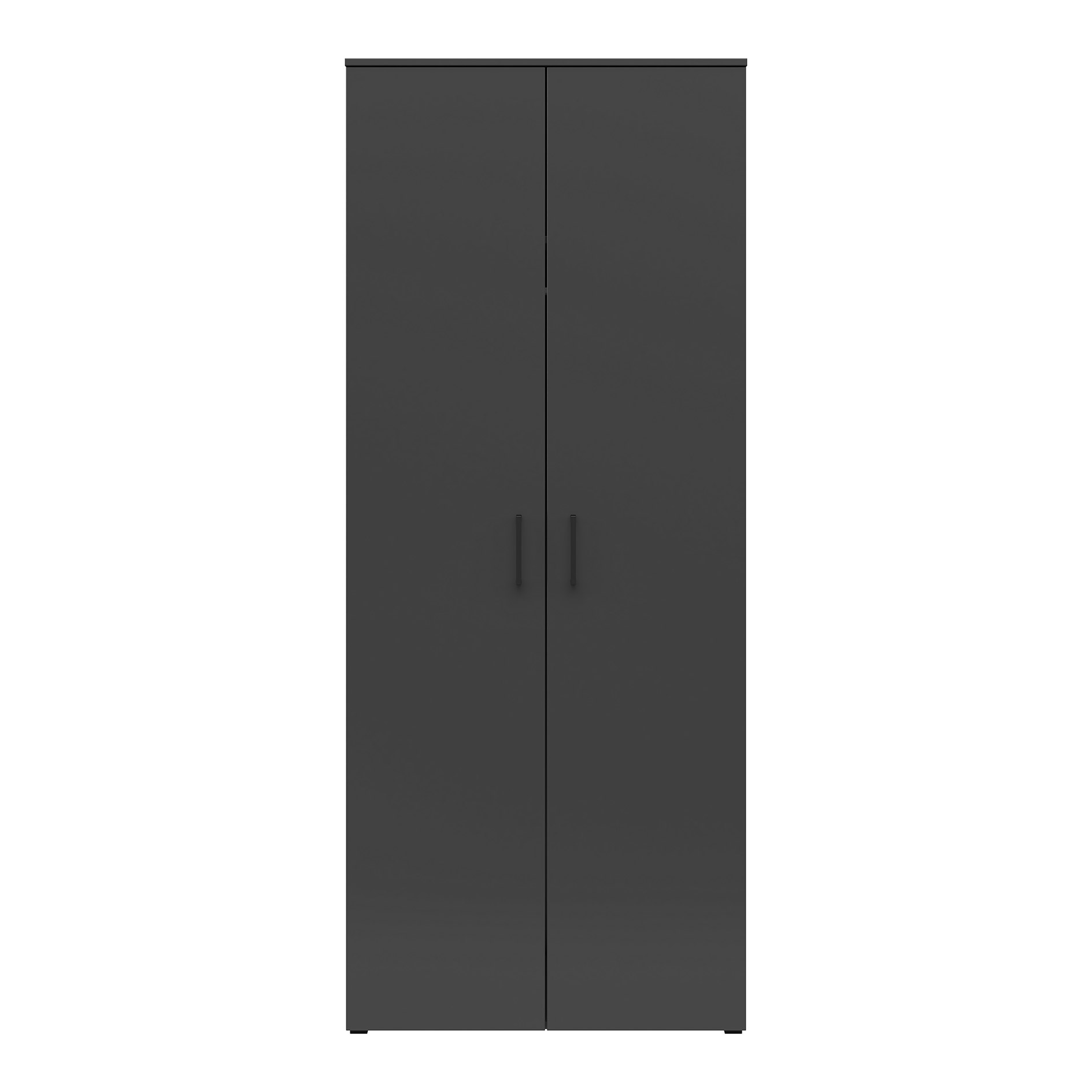 Kleiderschrank - anthrazit - Breite 80 cm - XL-Tiefe