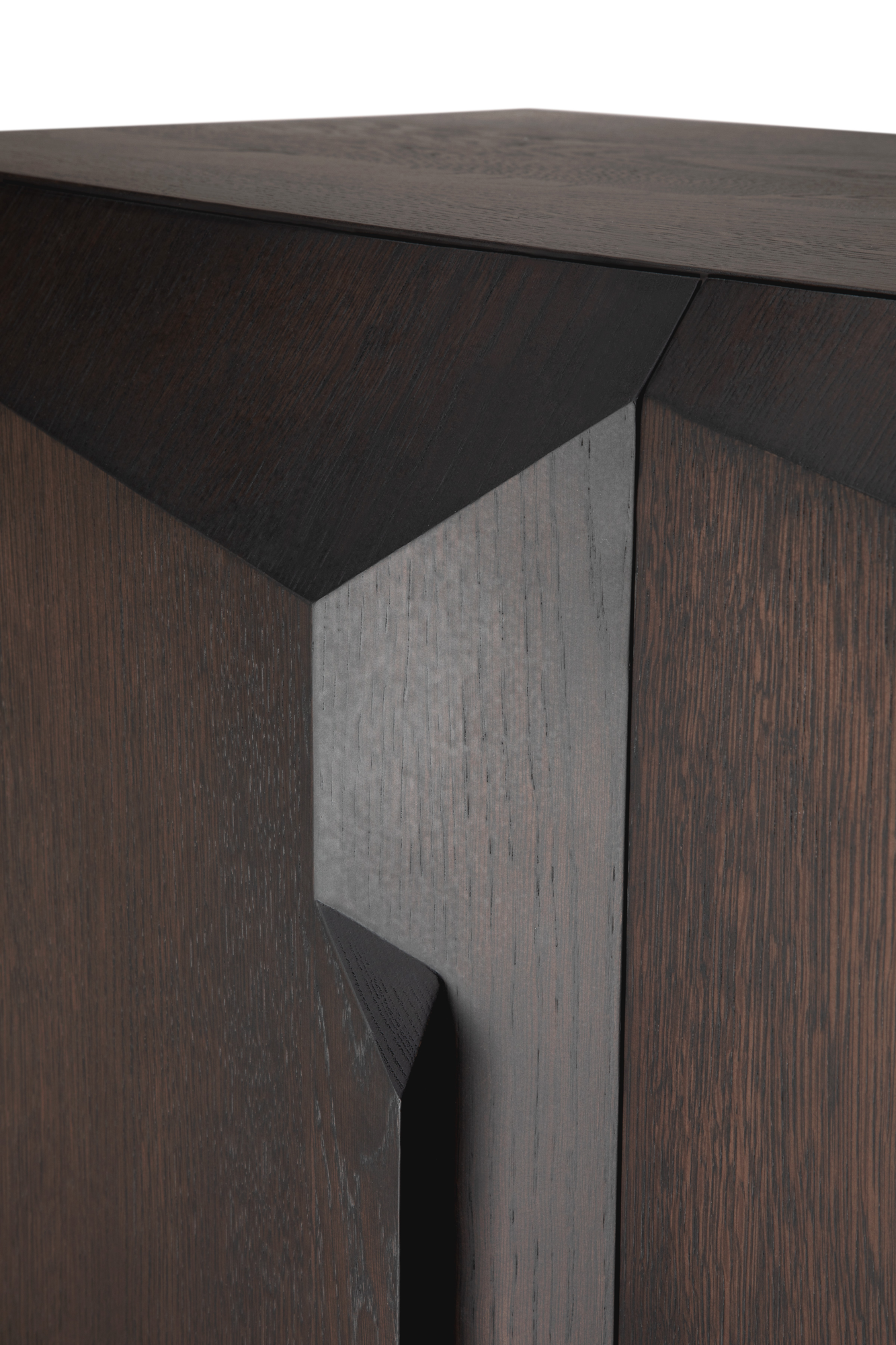 Wandkast Stairs bruin eikenhout