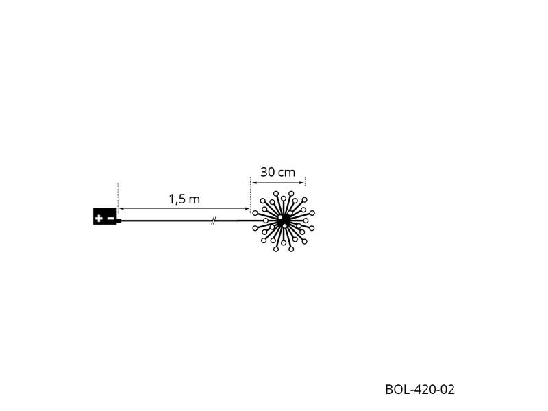 STT Dekolicht Eridani, Ø 30 cm, Schwarz LED Weihnachtsdekoration
