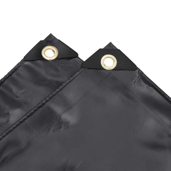 vidaXL Presenning svart 1x2,5 m 650 g/m²