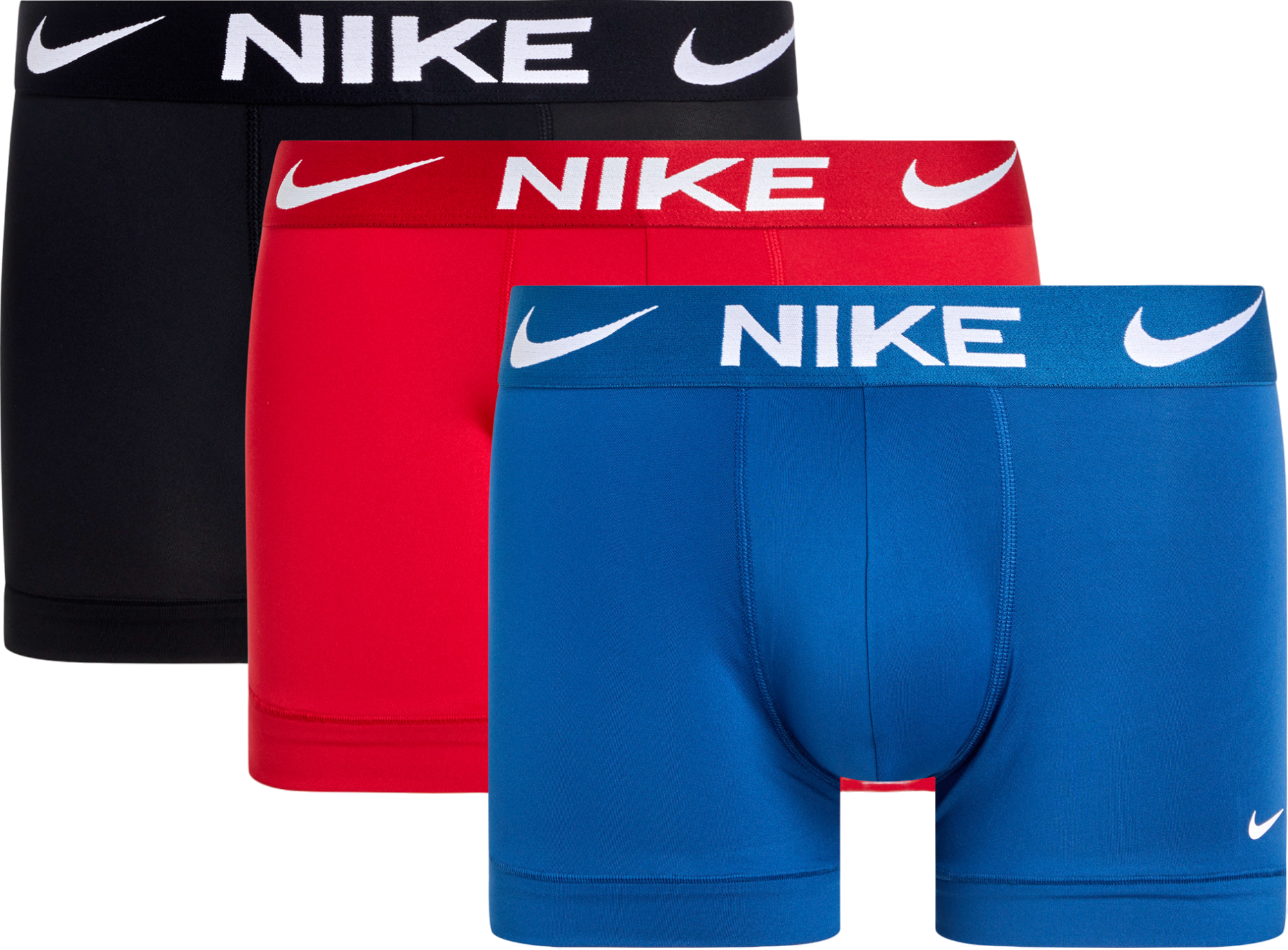 Nike Dri-FIT Trunk Boxershort 3er Pack Blau Rot Schwarz F612