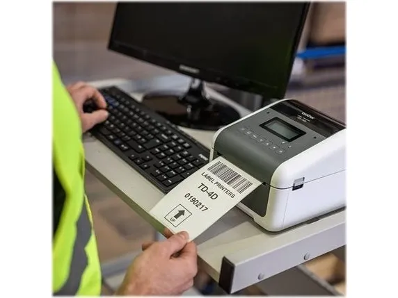 Brother TD-4550DNWB - Etiketprinter - direkte termisk - Rulle (11,8 cm) - 300 x 300 dpi - op til 152.4 mm/sek. - USB 2.0, LAN, seriel, Wi-Fi(n), USB vært, Bluetooth 4.2