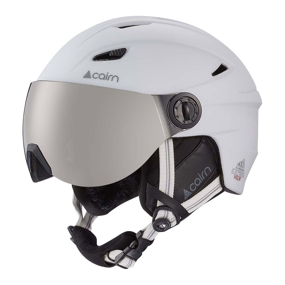 Cairn ELECTRON VISOR - Casque ski Homme white