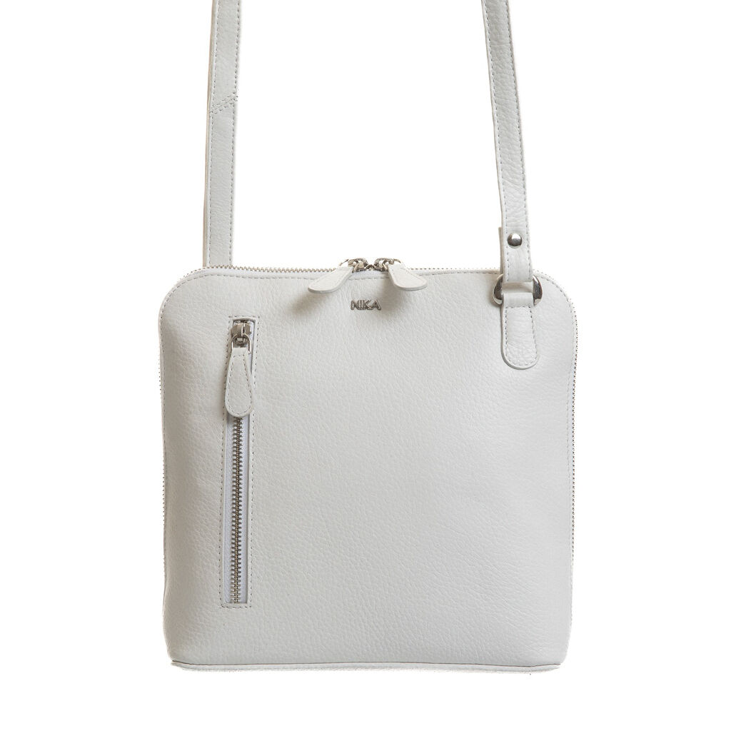 Zubehör - Tasche Umhängetasche Leder weiss