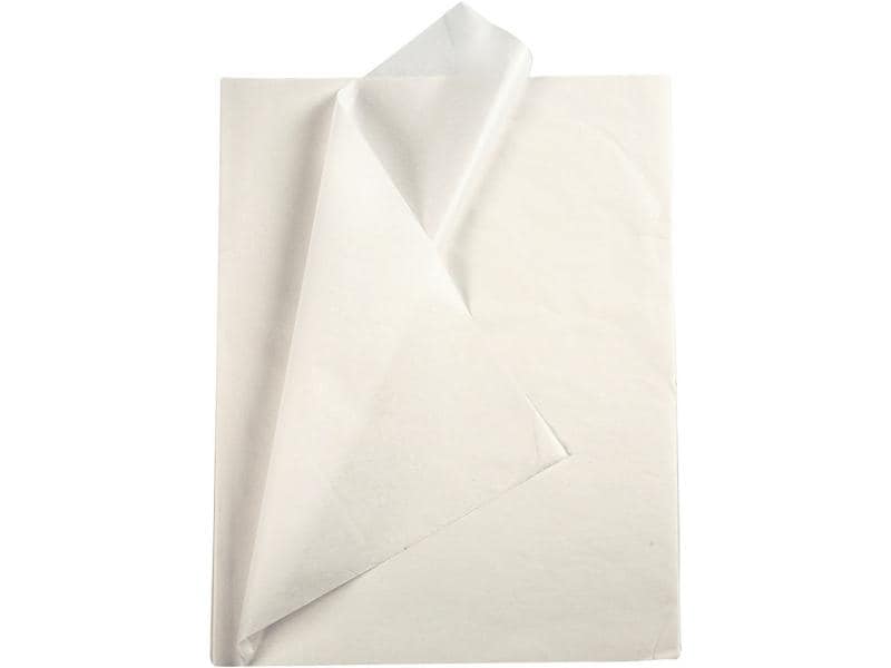 Creativ Company Seidenpapier 50 x 70 cm, 25 Blatt, Weiss Seidenpapier 25 Blatt