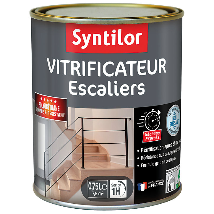 Vitrificateur Syntilor Escaliers incolore satin 0,75L