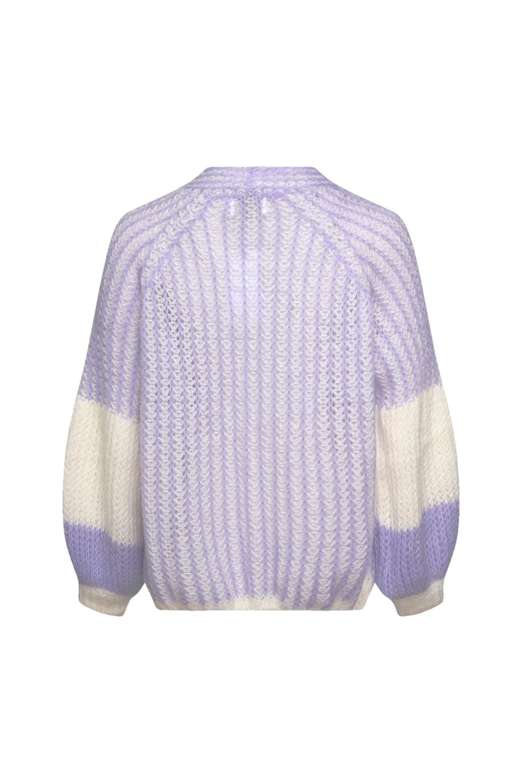 Noella Liana Knit Cardigan 1121 lavender white