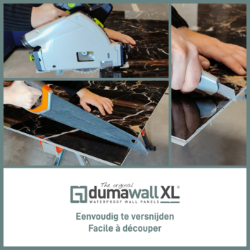 Dumawall XL wandpaneel kunststof Modica 4,68m² 90x260cm - 2 stuks