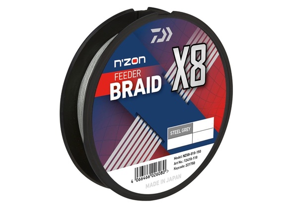 Tresse Daiwa N'Zon X8 Braid (300m)