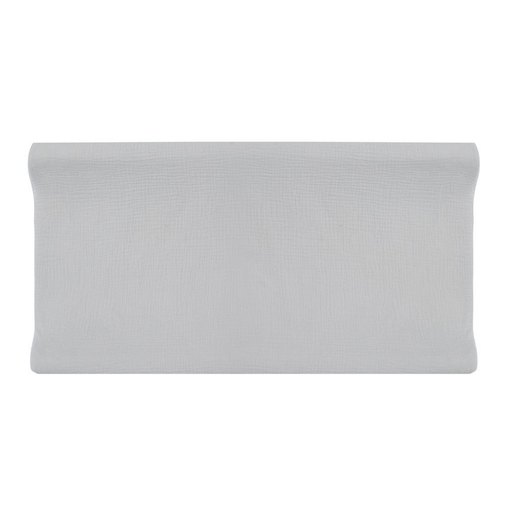 (80x40cm) Baumwoll Baby Wickelkissen Überzug Wickelauflage Spannbezug - Grau