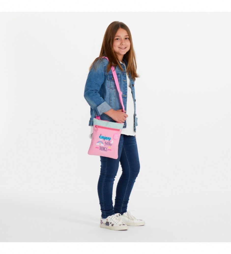 Bolsa de Ombro Roll Road Little Things - 24x20x0,5cm - Rosa