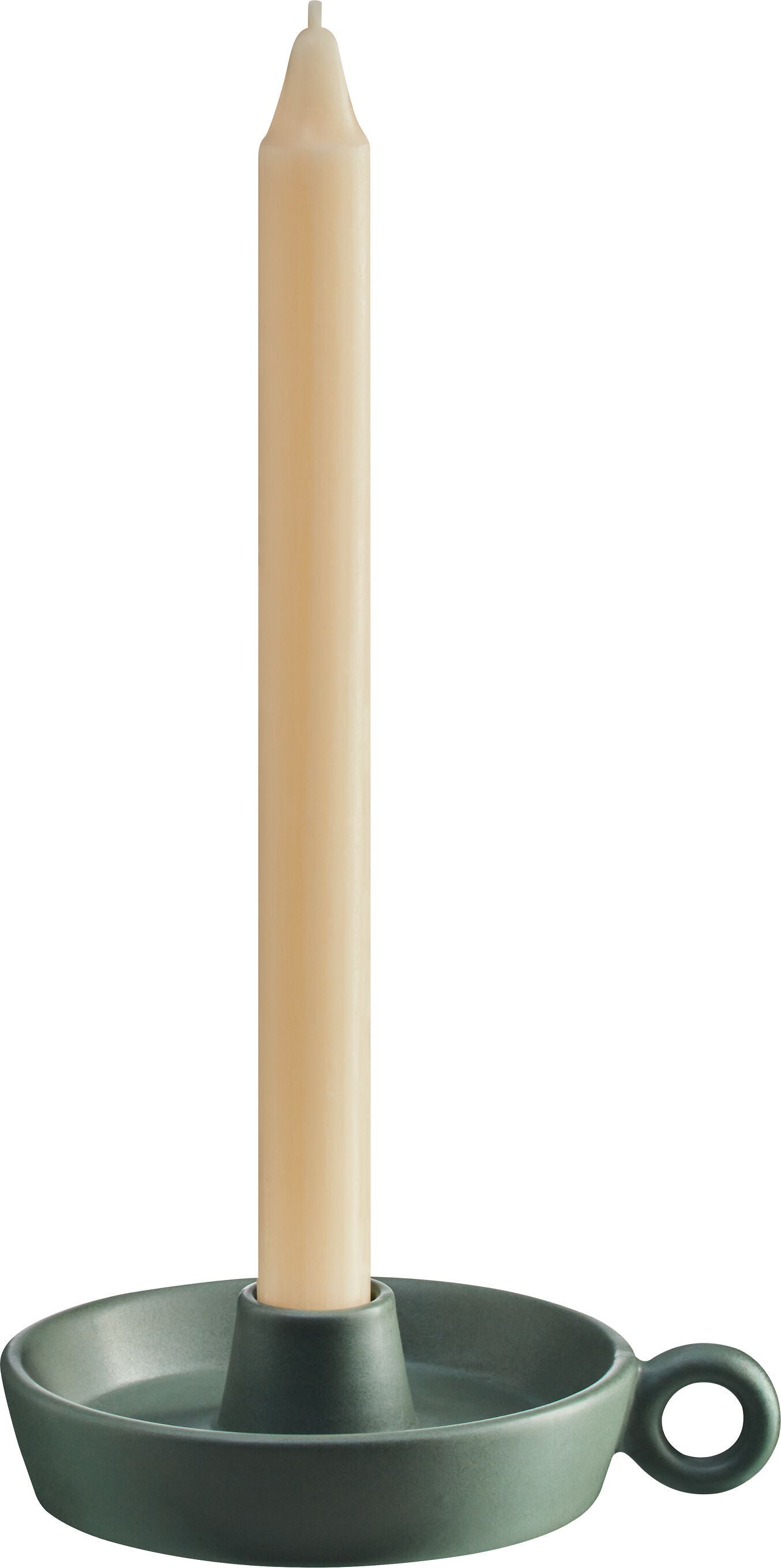 MIKE Kerzenhalter - Grün / B: 15.0 cm x T: 12.0 cm x H: 4.0 cm