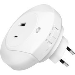 Lumière d'orientation à LED avec capteur, blanc