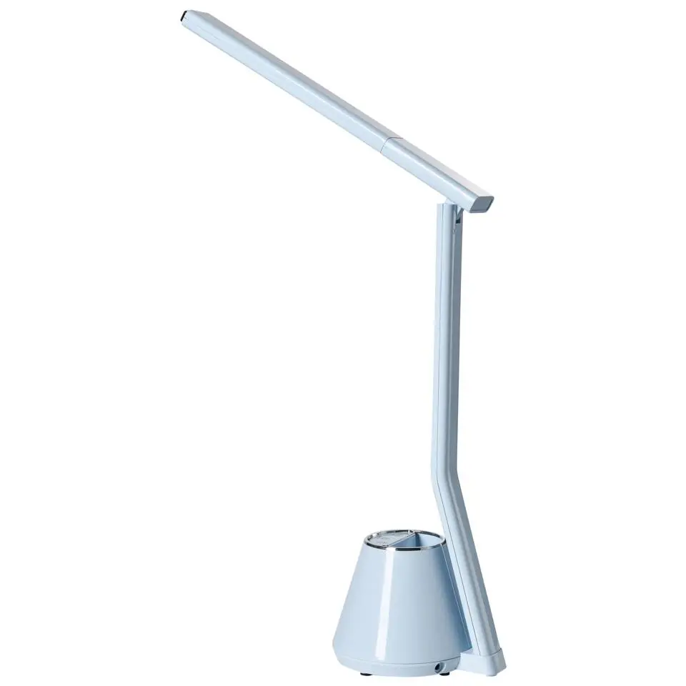 DENEB - Bureaulamp LED - Lichtblauw - Synthetisch materiaal