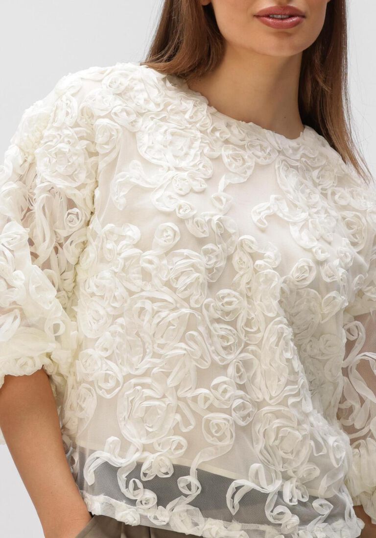 gebroken wit co'couture blouses tessy flower blouse
