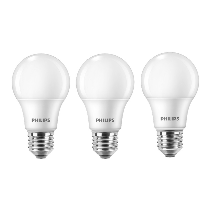 Normalpære LED 3-pk E27 8 W 806 lm