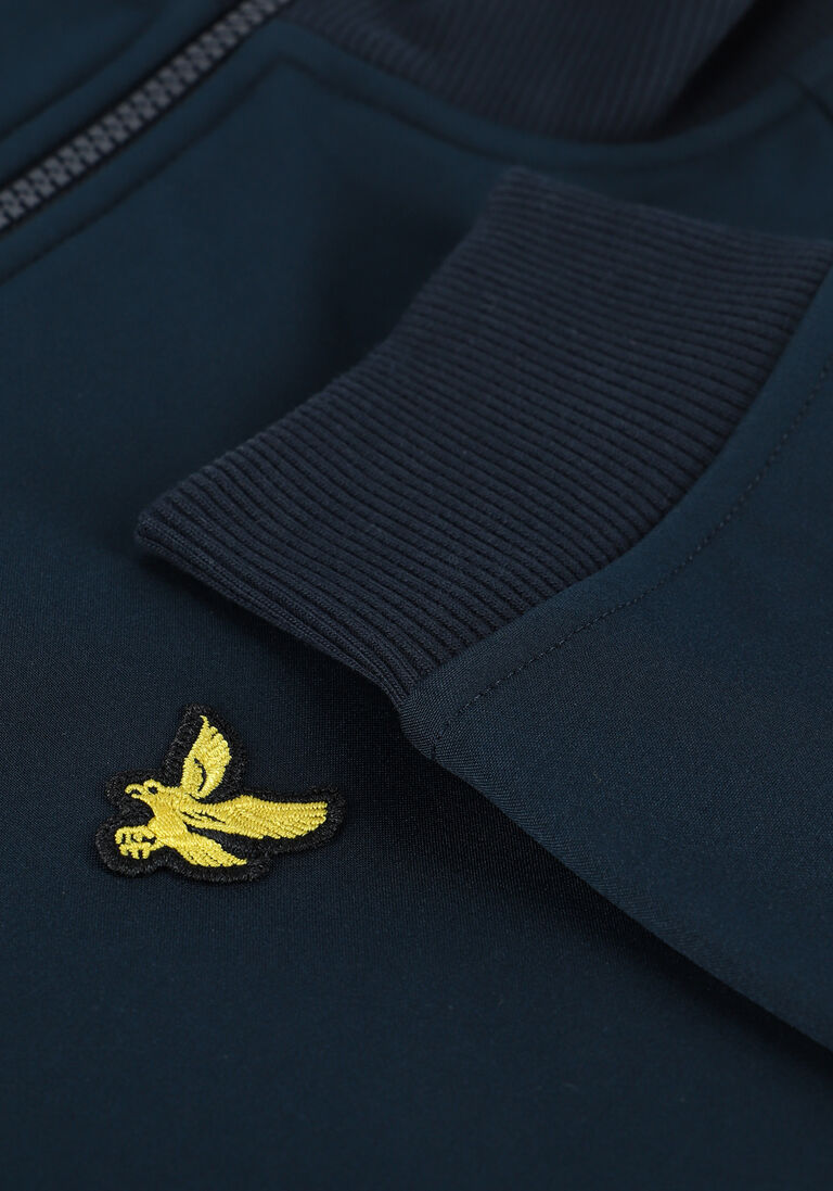 LYLE & SCOTT donkerblauwe lyle & scott jack zip through funnel neck soft s