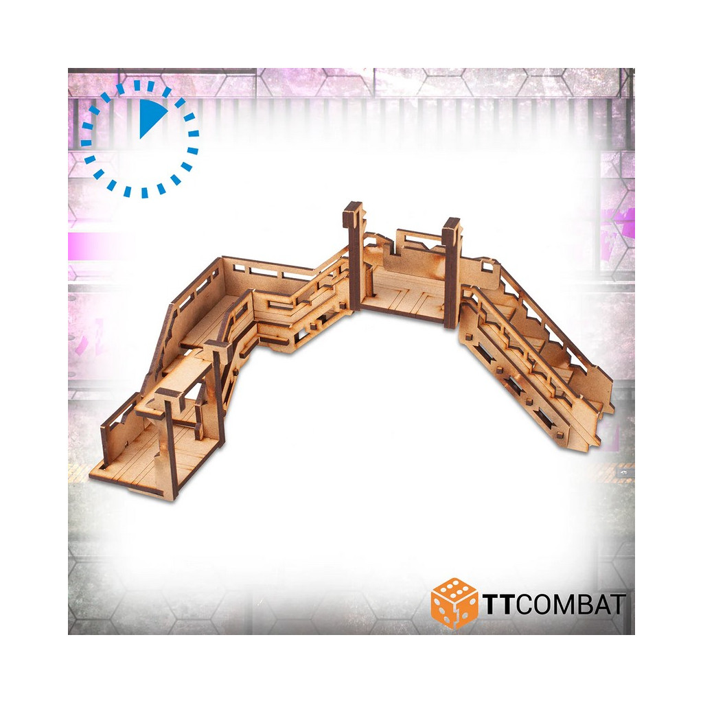 Sci-Fi Utopia - Cashstack Fire Escape & Helix Stairs
