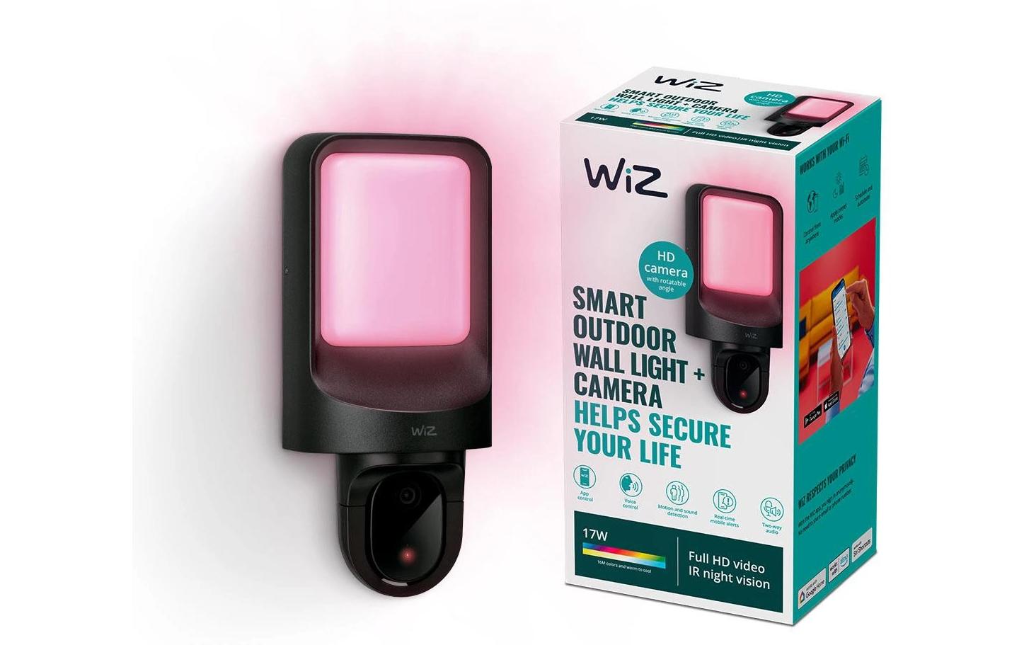 Outdoor Camera mit WiFi Einzelpack<br>Aussenwandleuchte mit Kamera