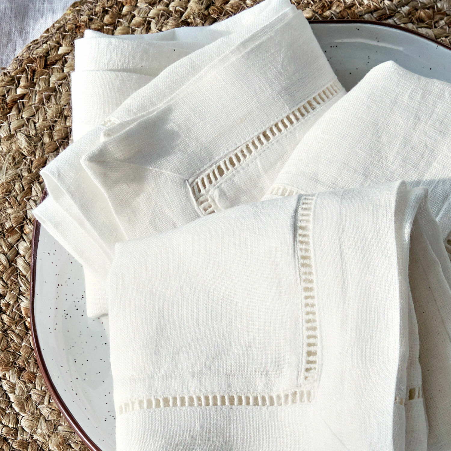 Serviette 4er Set Covent Garden weiß