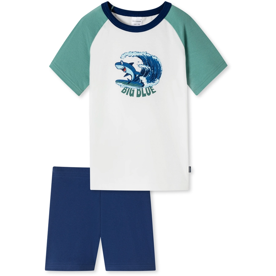 Schiesser Pyjama Casual World Organic Cotton off-white