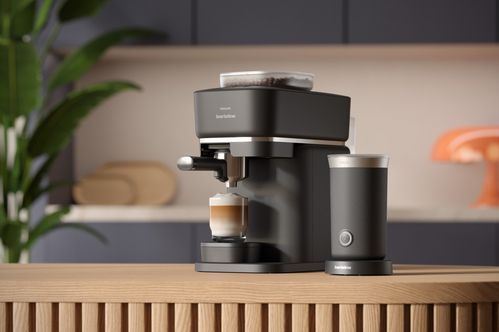 Philips - Baristina Melkopschuimer - Zwart - Geschikt voor warme en koude melk