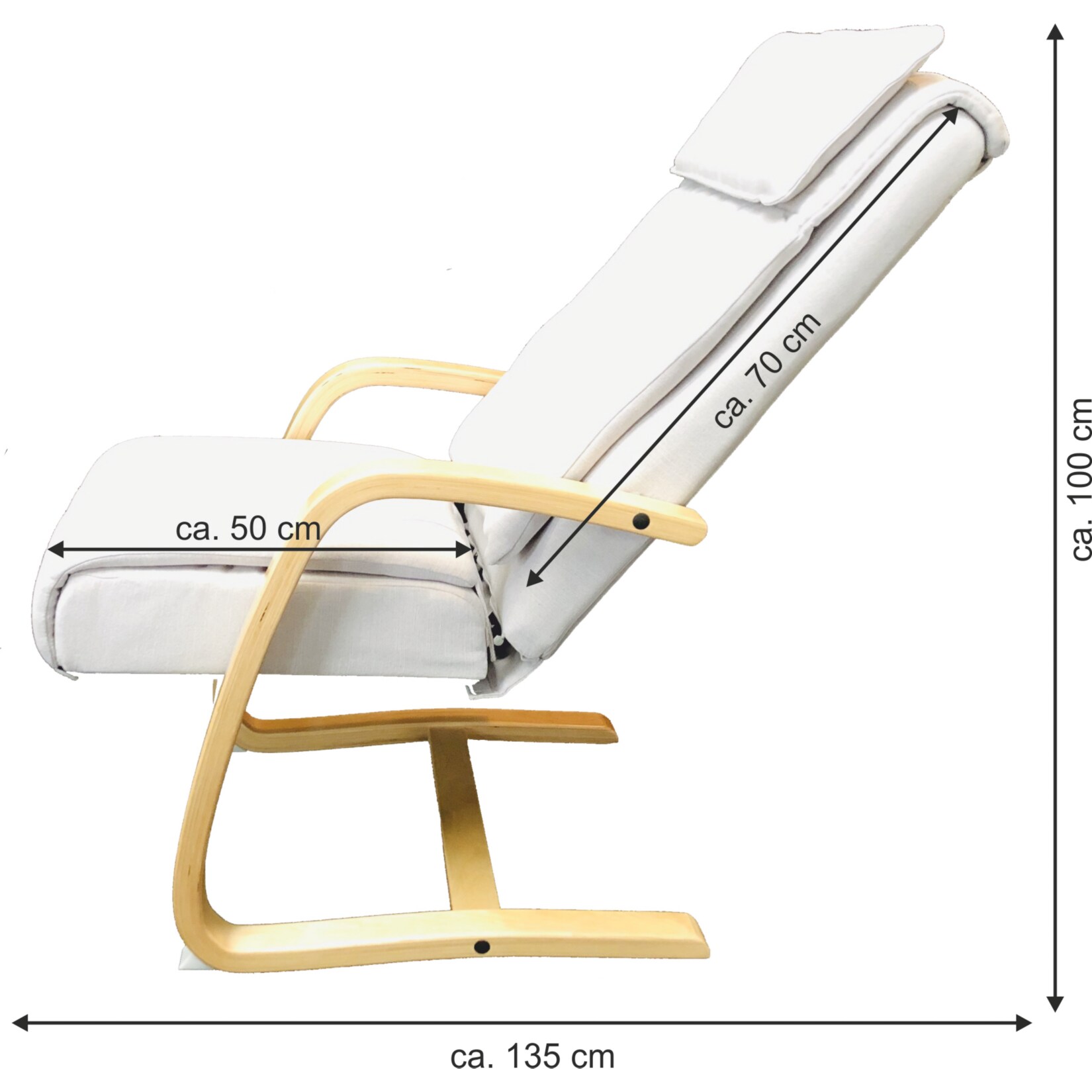 Alpha Techno Relax-Massagesessel AT-233, inkl. Fernbedienung, beige