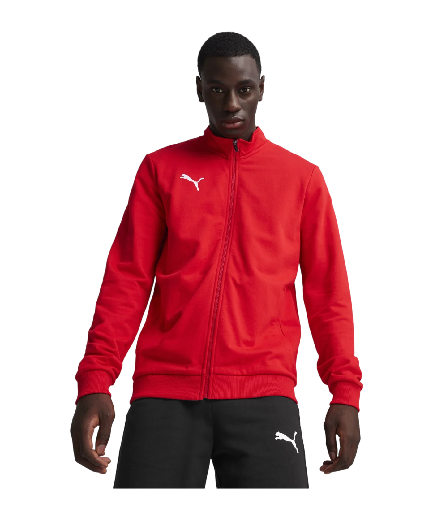 PUMA teamGOAL Casual Trainingsjacke Rot Weiss F01