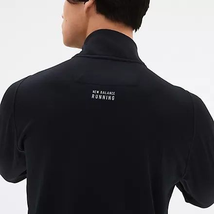 New Balance Haut Running NB Heat Grid Half Zip - Noir